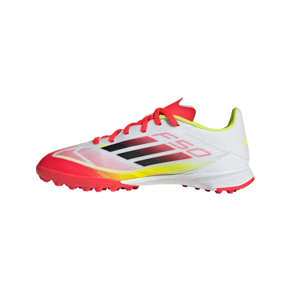 adidas F50 League Junior TF- Cloud White/Core Black/Solar Yellow