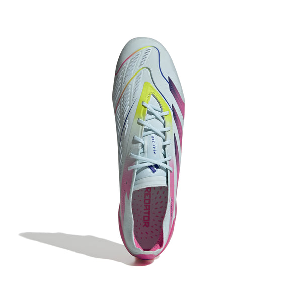 adidas Predator Elite FG Firm Ground Soccer Cleat - Almost Blue/ Lucid Pink/ Semi Solar Yellow