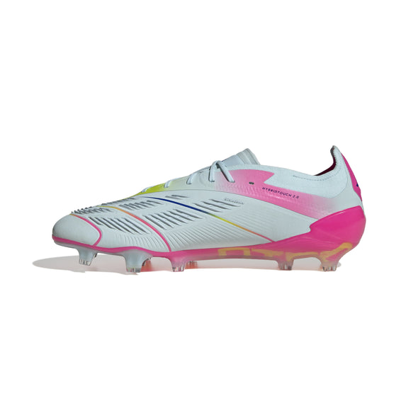 adidas Predator Elite FG Firm Ground Soccer Cleat - Almost Blue/ Lucid Pink/ Semi Solar Yellow