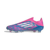 adidas F50 Elite Laceless FG Firm Ground Soccer Cleat Solar Blue/ White/ Solar Pink