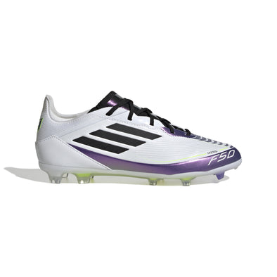 adidas F50 Junior Pro FG Messi- White/Core Black/Unity Purple