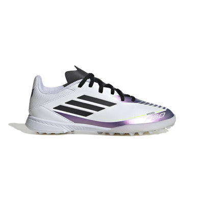 adidas F50 League Junior TF Messi- White / Core Black/ Unity Purple