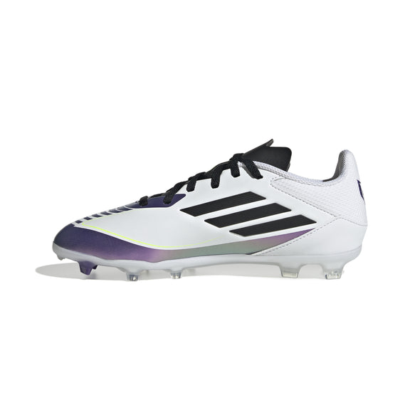 adidas F50 League FG/MG Junior Messi-White/Cloud Black/ Unity Purple