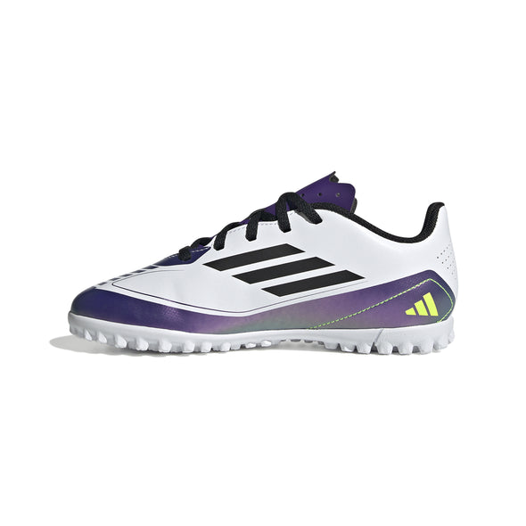 adidas F50 Club TF Junior Messi- White/ Cloud Black/ Unity Purple