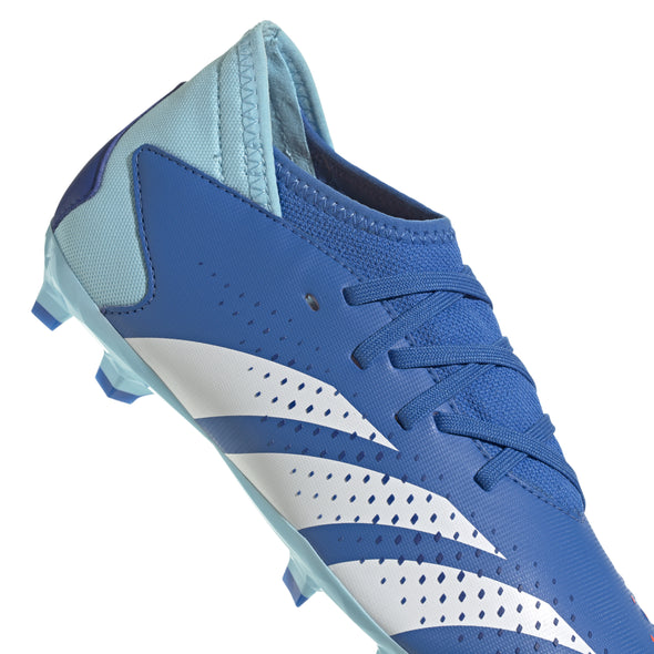 adidas Predator Accuracy.3 FG Junior Firm Ground Soccer Cleat - Bright Royal / White / Bliss Blue