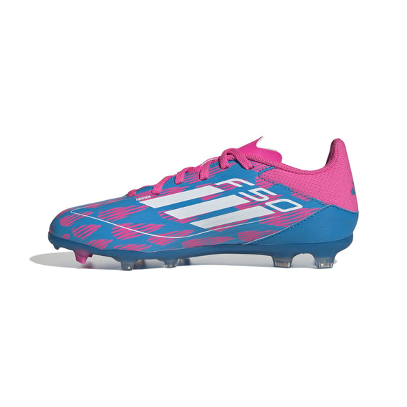 adidas J F50 League FG -  Solar Blue/ White/ Solar Pink