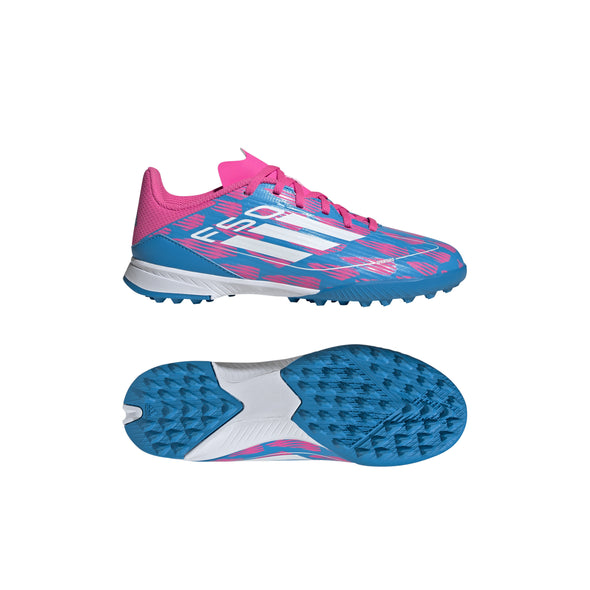 adidas J F50 League TF -  Solar Blue/ White/ Solar Pink