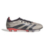 adidas Predator Pro FG Firm Ground Soccer Cleat - Platin Metallic/ Aurora Black/ Turbo