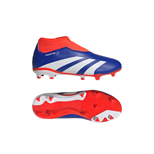 adidas J Predator League LL FG -Lucid Blue / Cloud White /Solar Red