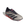 adidas Predator Elite FG Junior Firm Ground Soccer Cleat - Platin Metallic/ Aurora Black/ Turbo