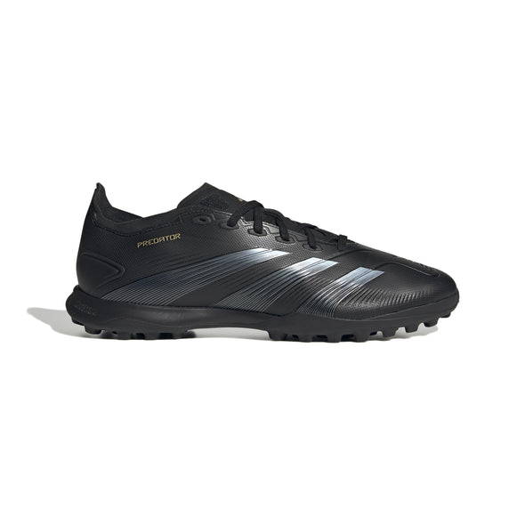 adidas Predator League TF Turf Soccer Cleats- Core Black/Carbon/Gold