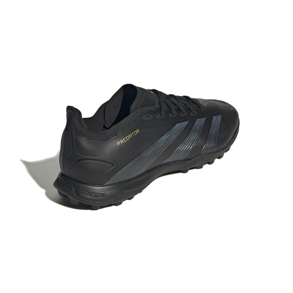 adidas Predator League TF Turf Soccer Cleats- Core Black/Carbon/Gold