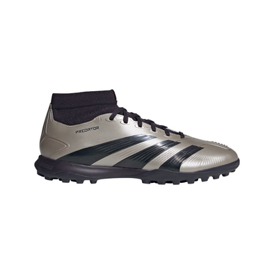 adidas Predator League Turf Soccer Cleat - Platin Metallic/ Aurora Black/ Turbo