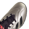 adidas Predator Club TF Turf Junior Soccer Shoes- Platin Metallic/ Aurora Black/ Turbo