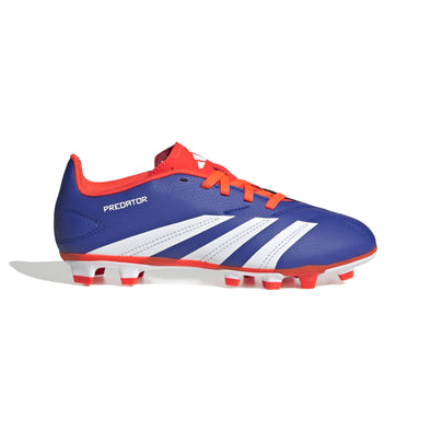 adidas Predator Club FxG J -  Lucid Blue/ Cloud White/Solar Red