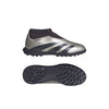 adidas Predator League Laceless TF Junior Turf Soccer Cleat - Platin Metallic/ Aurora Black/ Turbo