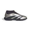 adidas Predator League Laceless TF Junior Turf Soccer Cleat - Platin Metallic/ Aurora Black/ Turbo