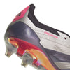 adidas Predator Elite Fold Tounge FG Firm Ground Soccer Cleat - Platinum Metallic/ Aurora Black/ Turbo