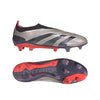 adidas Predator Elite Laceless FG Firm Ground Soccer Cleat - Platin Metallic/ Aurora Black/ Turbo