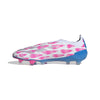 adidas Predator Elite Laceless FG Firm Ground Soccer Cleat - White/ Solar Blue/ Solar Pink