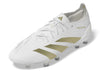 adidas Predator Elite FG Firm Ground Soccer Cleat -Cloud White / Gold Metallic / Cloud White