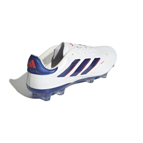 adidas Copa Pure 2 Elite FG Firm Ground Soccer Cleat -Cloud White / Lucid Blue / Solar Red