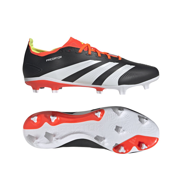 adidas Predator League Low FG Firm Ground Soccer Cleat - Core Black/White/Solar Red