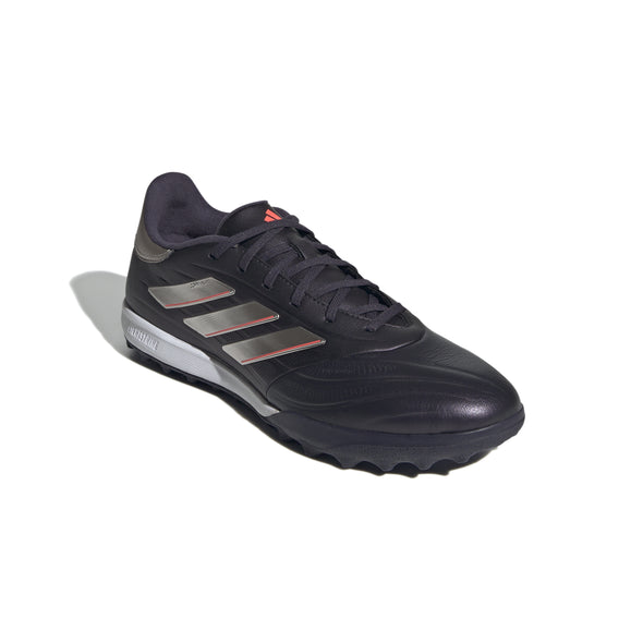 adidas Copa Pure 2 League TF Turf Soccer Cleat - Aurora Black/ Platin Metallic/ Turbo