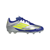 adidas Messi F50 League Junior FG -Silver Metallic/Solar Yellow/Lucid Blue