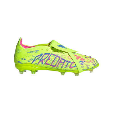 adidas Predator Pro FT FG Junior Firm Ground Soccer Cleat -Lucid Lemon / Lucid Pink / Blue Fusion