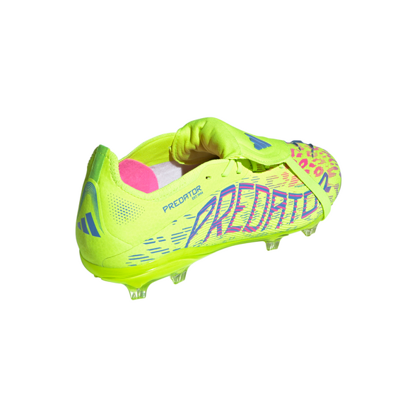 adidas Predator Pro FT FG Junior Firm Ground Soccer Cleat -Lucid Lemon / Lucid Pink / Blue Fusion