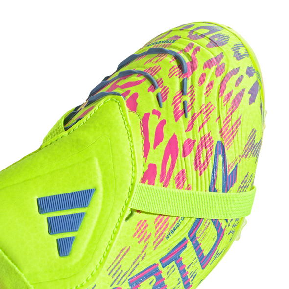 adidas Predator Pro FT FG Junior Firm Ground Soccer Cleat -Lucid Lemon / Lucid Pink / Blue Fusion