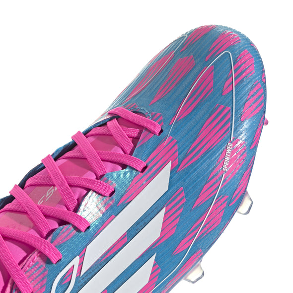 adidas F50 Pro FG Firm Ground Soccer Cleat 	 Solar Blue/ White/ SolarPink