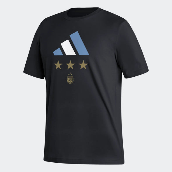 adidas 2022 Argentina 3 Stars FIFA World Cup Winners Tee