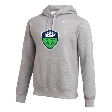 ISP LAX Nike Club Hoodie Grey