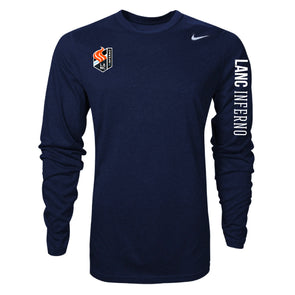 Lancaster Inferno Nike Legend Long Sleeve Shirt Navy