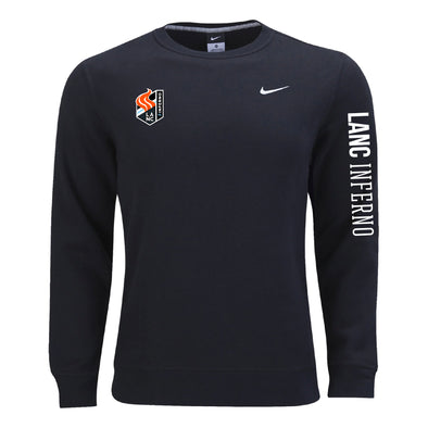 Lancaster Inferno FC "Badge" Nike Team Club Fleece Sweatshirt Black