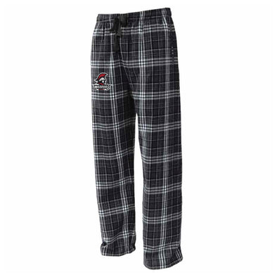 East Islip Soccer Club Flannel Plaid Pajama Pant Black/White