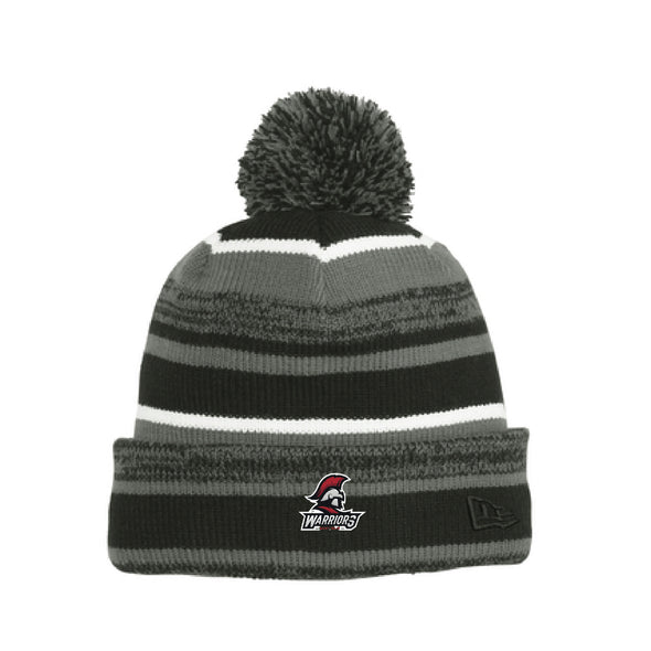 East Islip Soccer Club New Era Sideline Bobble Beanie Black