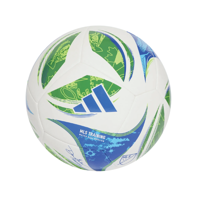 FA Euro adidas MLS 2025 Training Soccer Ball White/Green/Blue