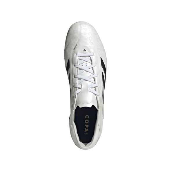 adidas Copa Pure 3 League FG Firm Ground Soccer Cleat -Zero Metallic / Core Black / Gold Metallic