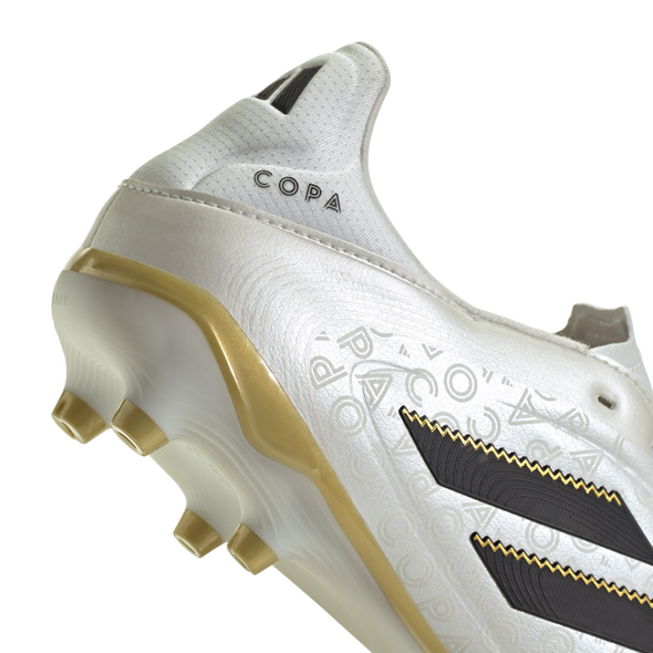adidas Copa Pure 3 League FG Firm Ground Soccer Cleat -Zero Metallic / Core Black / Gold Metallic