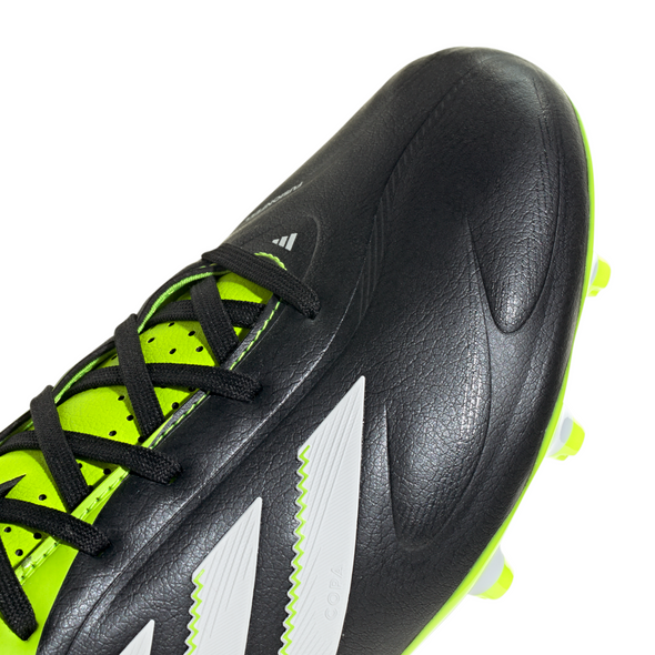 adidas Copa Pure 3 League FG Firm Ground Soccer Cleat - Core Black /Cloud White /Lucid Lemon