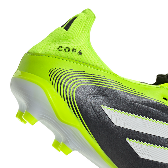 adidas Copa Pure 3 League FG Firm Ground Soccer Cleat - Core Black /Cloud White /Lucid Lemon