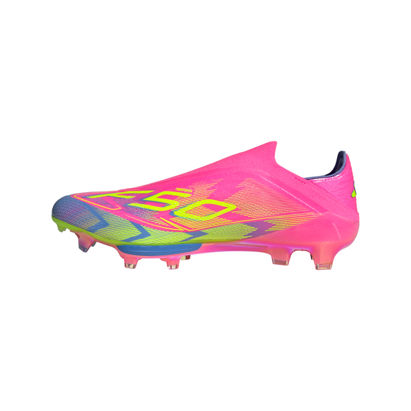 adidas F50+ Elite FG Firm Ground Soccer Cleat - Lucid Pink/ Lucid Lemon/ Blue Fusion