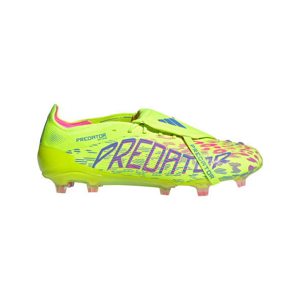 adidas Predator Elite FT FG Firm Ground Soccer Cleat - Lucid Lemon / Lucid Pink / Blue Fusion