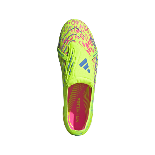 adidas Predator Elite FT FG Firm Ground Soccer Cleat - Lucid Lemon / Lucid Pink / Blue Fusion