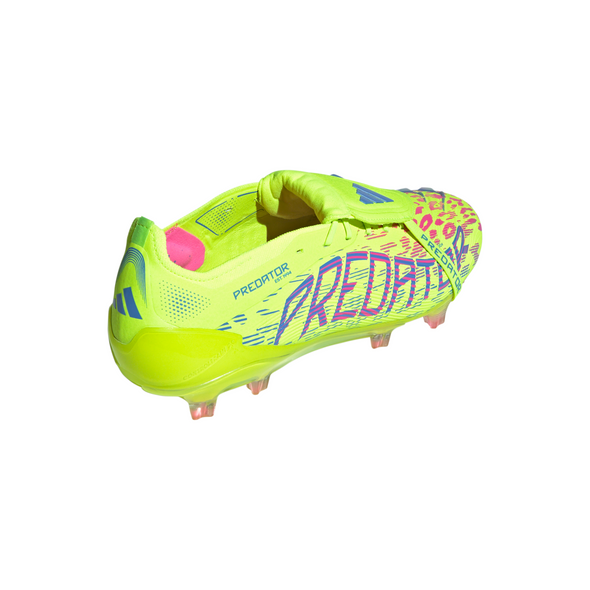 adidas Predator Elite FT FG Firm Ground Soccer Cleat - Lucid Lemon / Lucid Pink / Blue Fusion