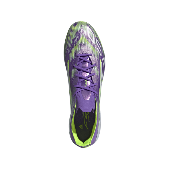 adidas F50 Elite FG Firm Ground Soccer Cleats- Purple Rush / Cloud White / Lucid Lemon