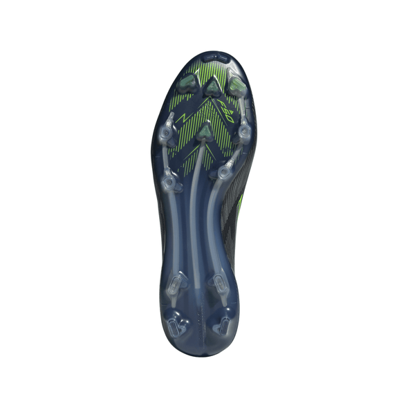 adidas F50 Elite FG Firm Ground Soccer Cleats- Core Black / Iron Metallic / Lucid Lemon